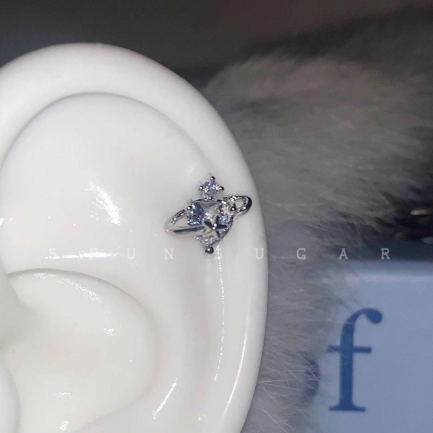 Female Titanium Steel Screw Tightening Buckle Pin Before Stud Earrings