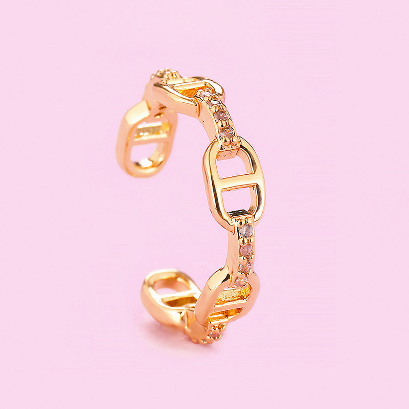 No Pierced Female Elegant Personality Diamond Simple Ear Clip