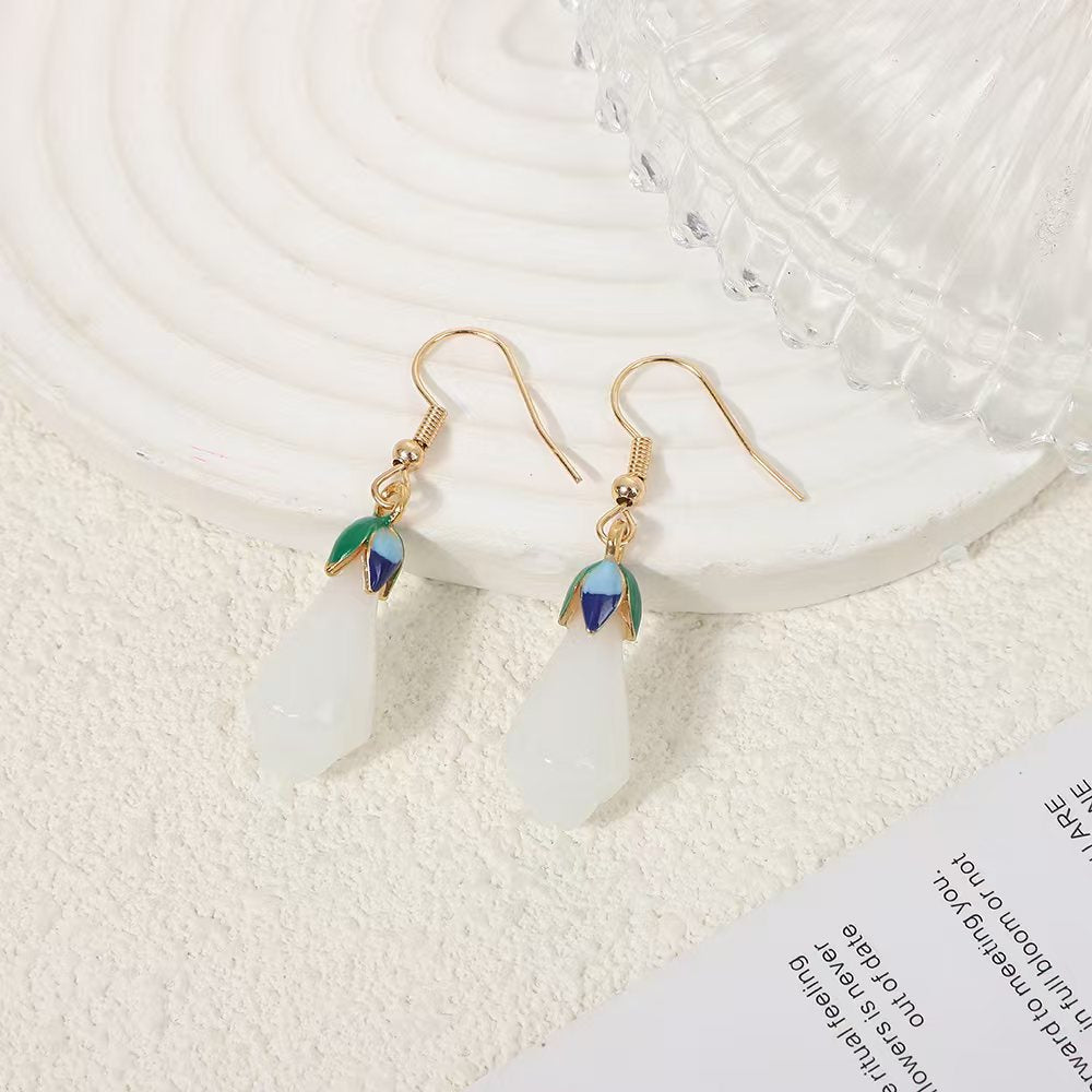 Luxury High-grade Tassel Design Sense Niche Middle Earrings