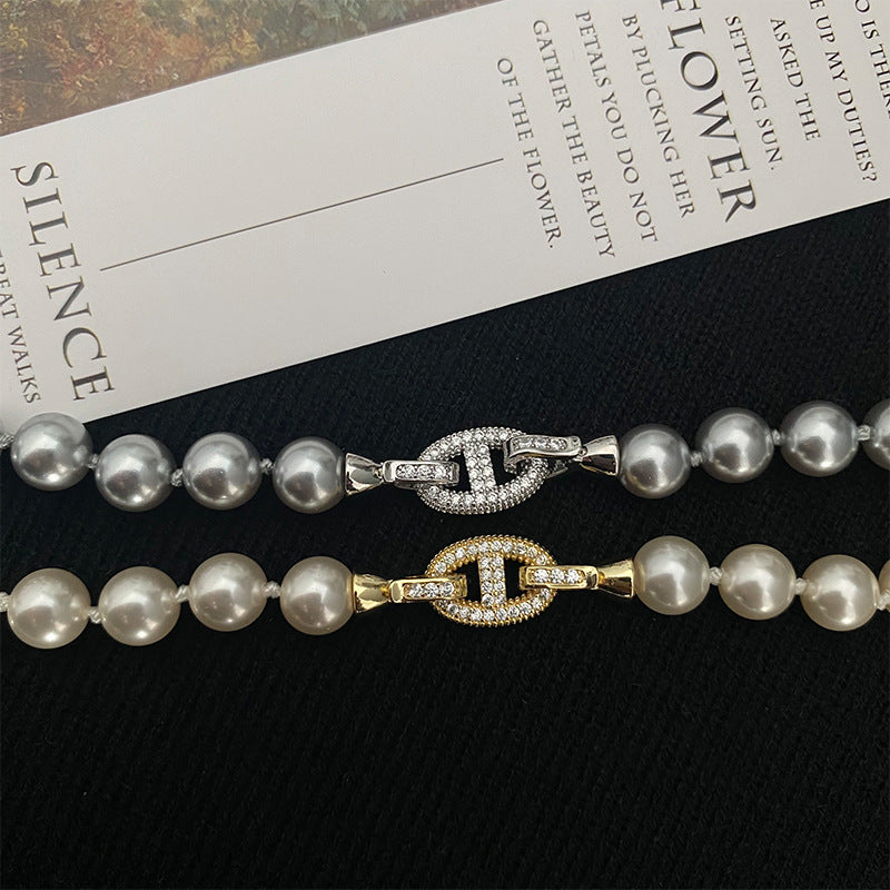 Women's Elegant Perfect Circle Pearl Fashion Light Bracelets