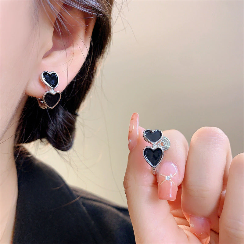 Mosquito Coil No Pierced High-grade Sense Pearl Vintage Flower Ear Clip