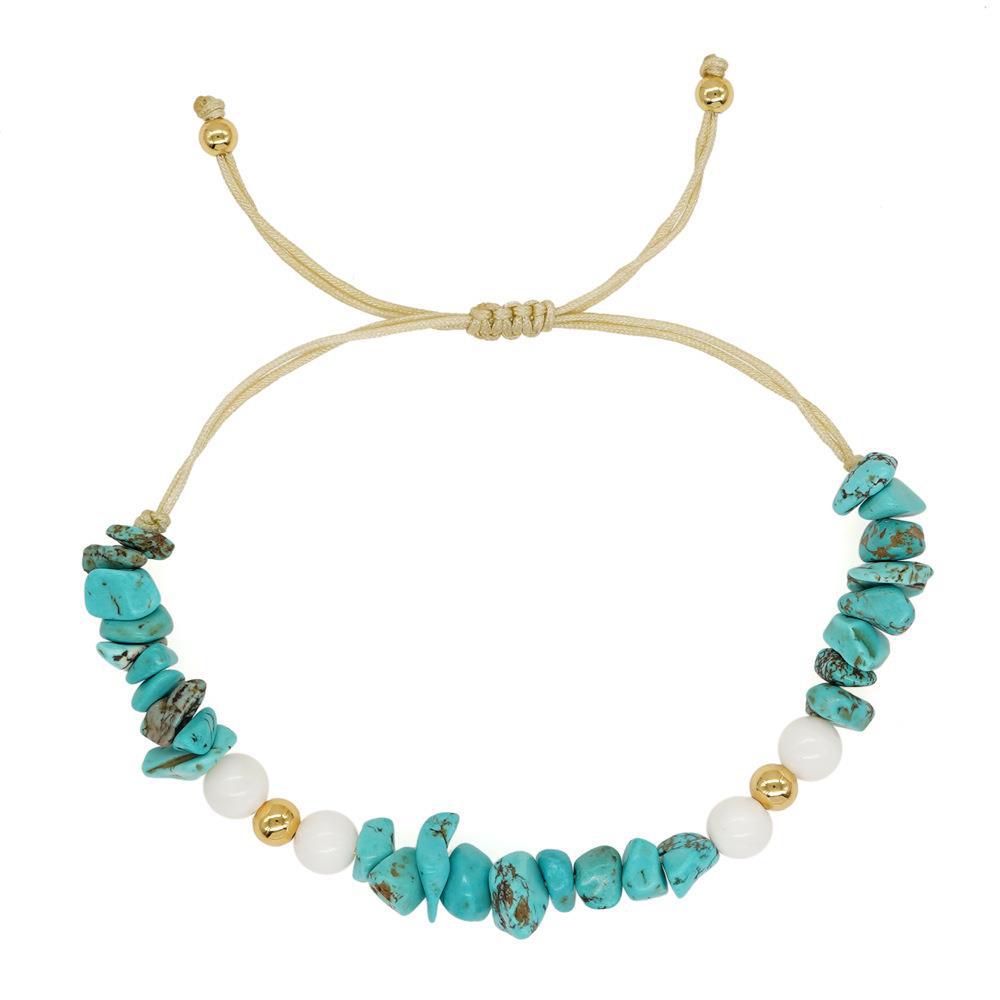 Women's Boho Turquoise Copper Bead Fashion Jewelry Bracelets