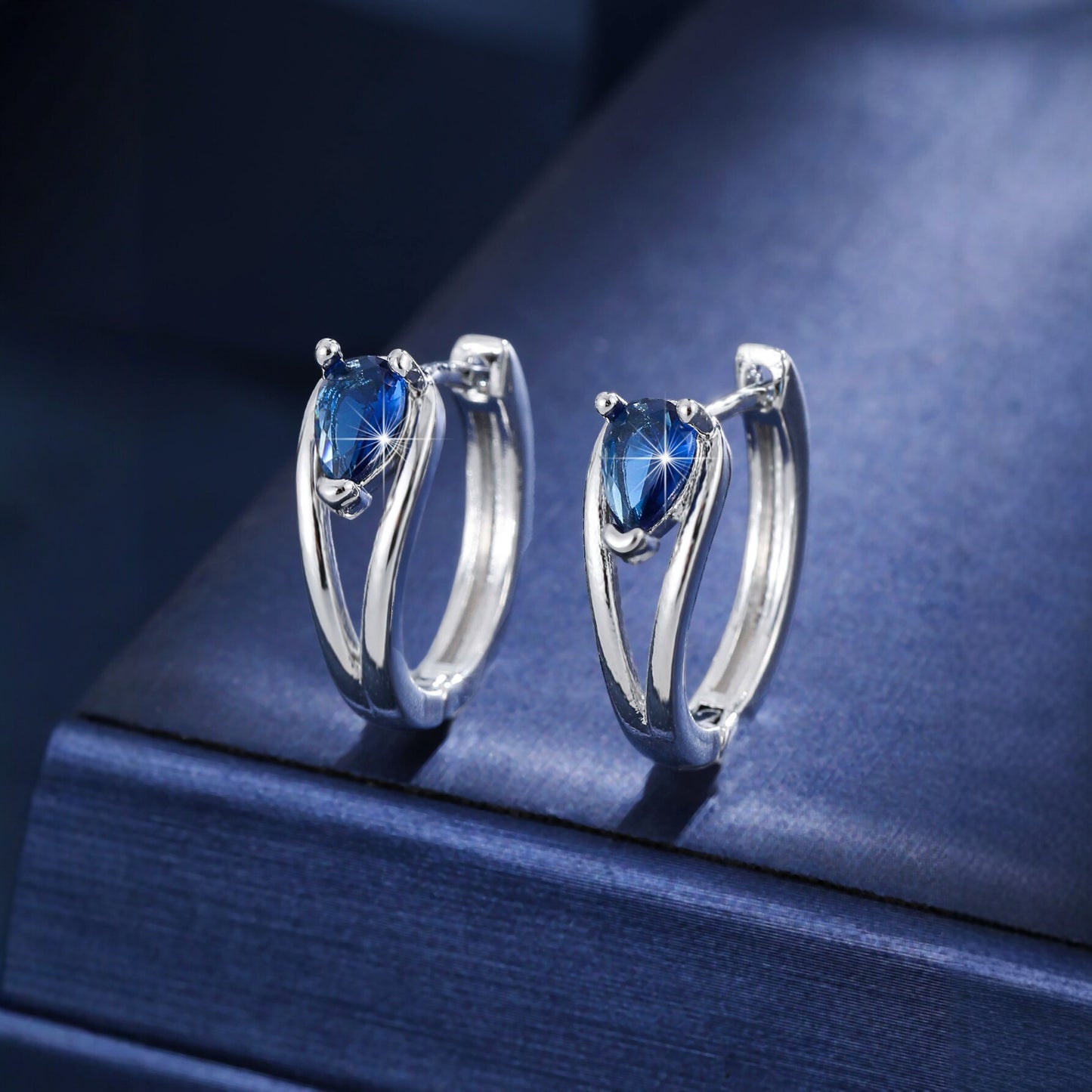 Women's Water Drop Double Twist Ear Clip Commuter Date Daily Match Earrings