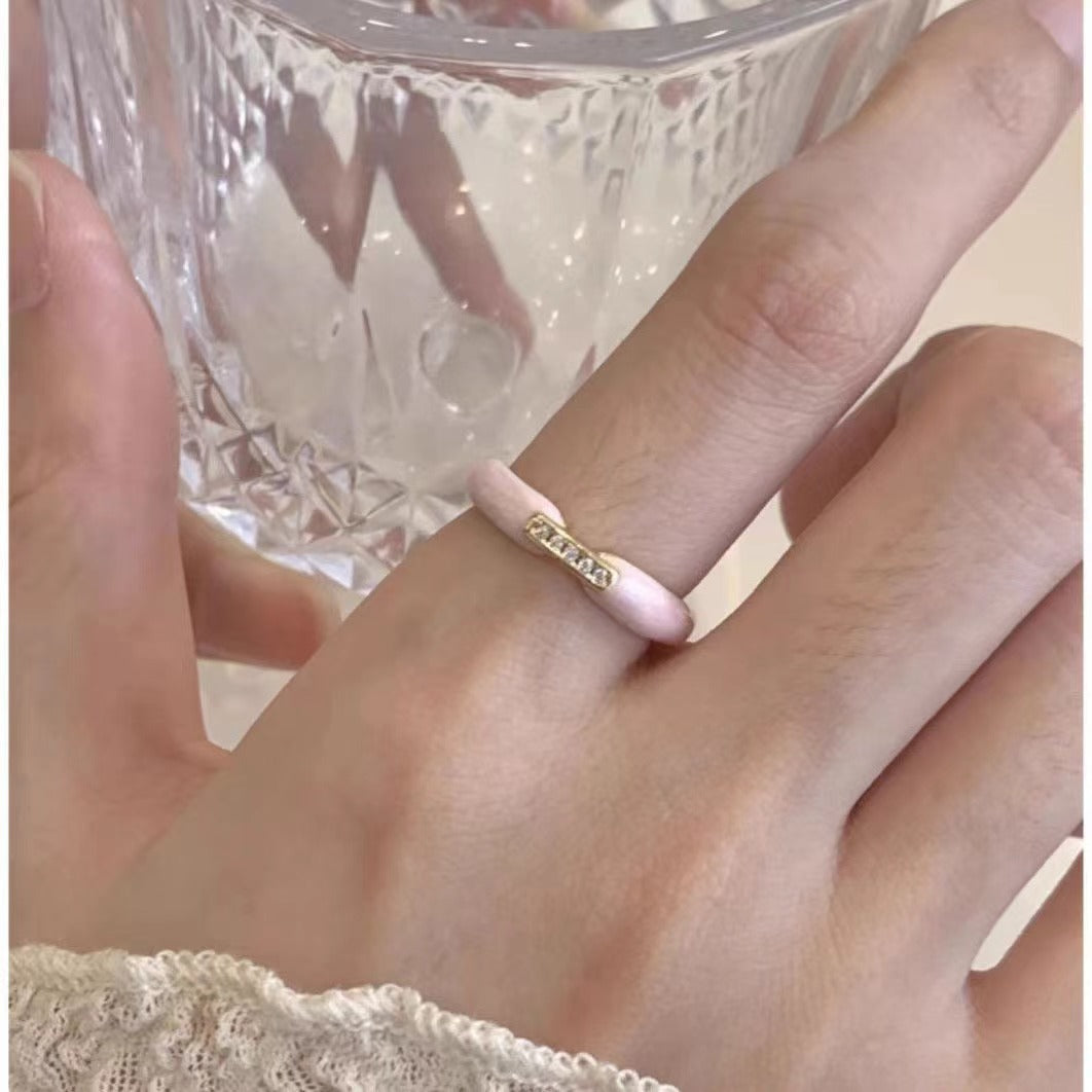 Korean Lace Zircon Flower Light Luxury High Sense Rings
