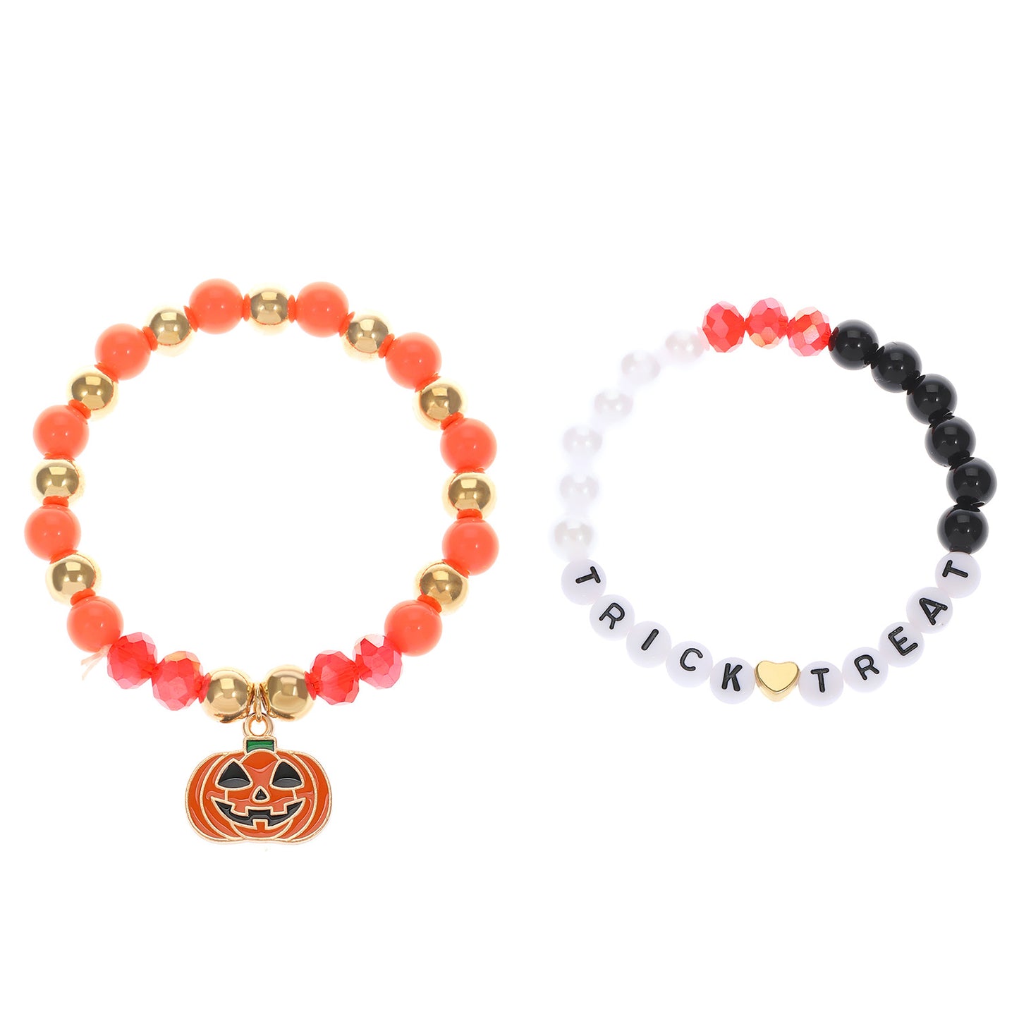 Costume de perles avec lettres anglaises d'Halloween, bracelets fantômes bohème