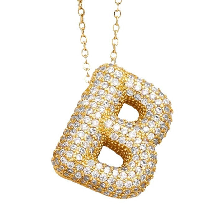 Bubble Balloon Letter English Female Graceful Pendants