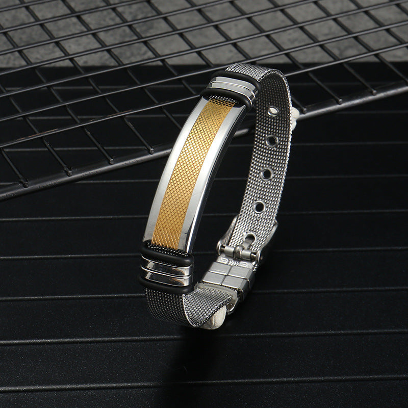 Men's Ornament Titanium Steel Punk Electroplated Corrosion Bracelets