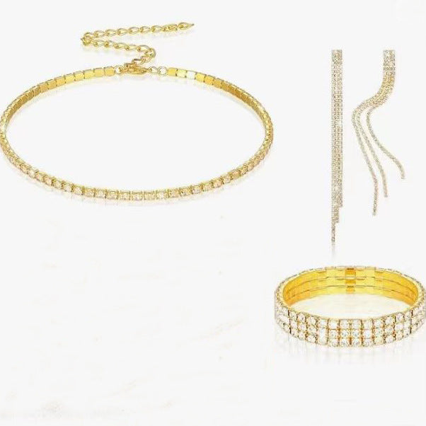 Classic Popular Copper Paw Bridal Bridesmaid Jewelry Set