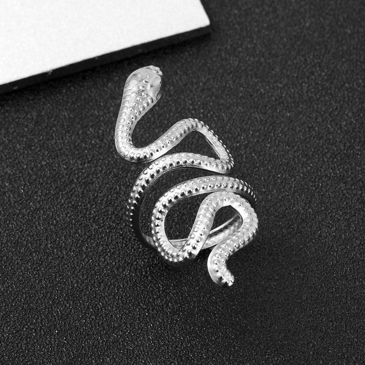 Men's Stainless Steel Ornament Personality Titanium Snake-shaped Rings