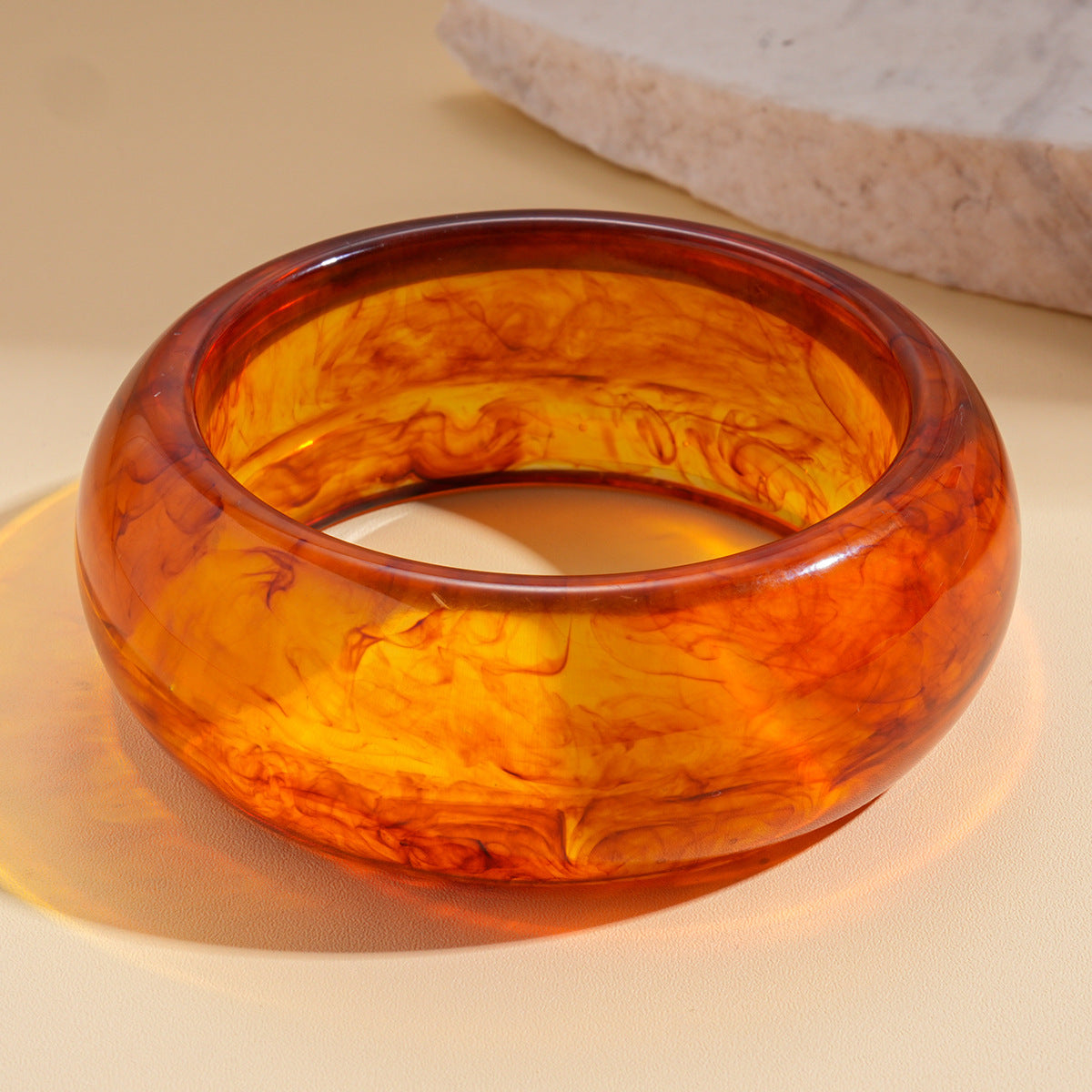 Women's Irregular Resin Minority Simple Retro Temperament Personality Fashion Design Unique Bracelets