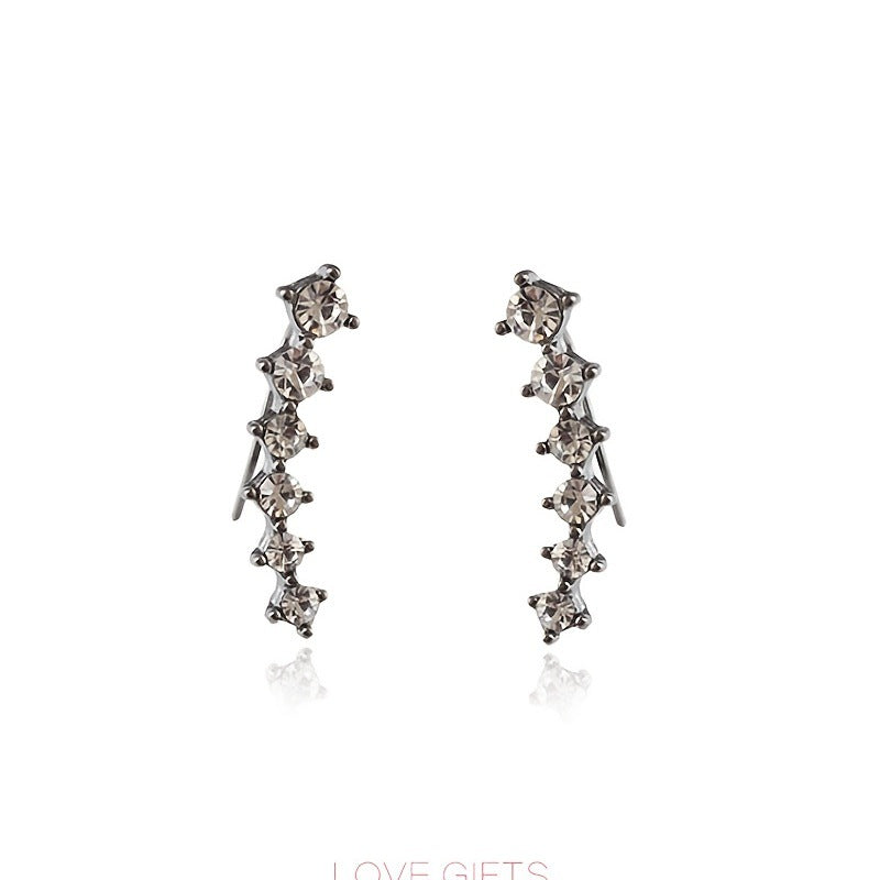 Women's Pieces Simple Elegant Pearl Rhinestone Light Ear Clip