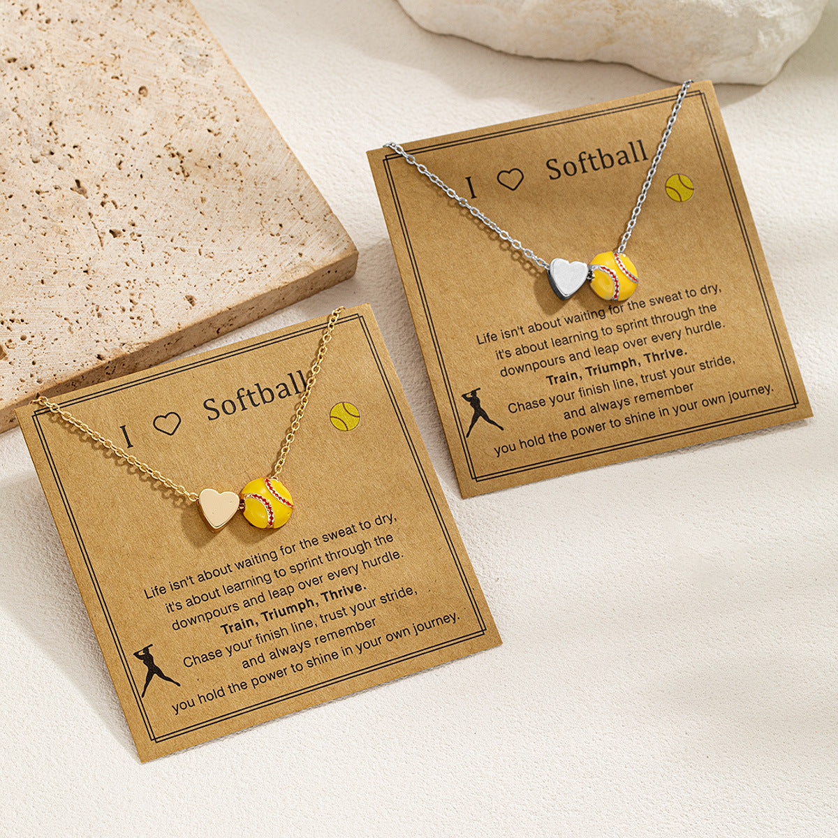Sports Style Card Alloy Love Cross Basketball Necklaces