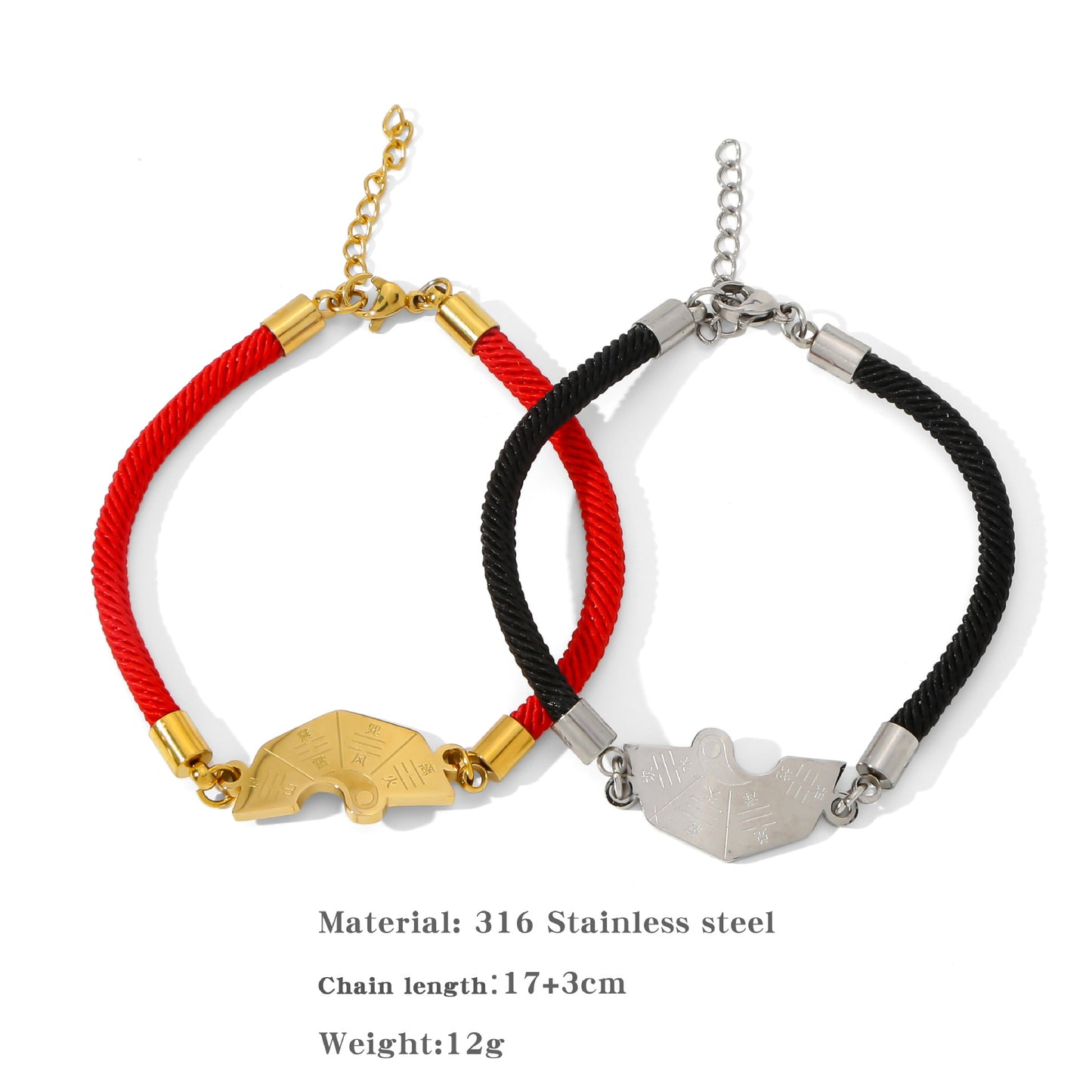 American Woven Stitching Couple Friendship Unisex Bracelets