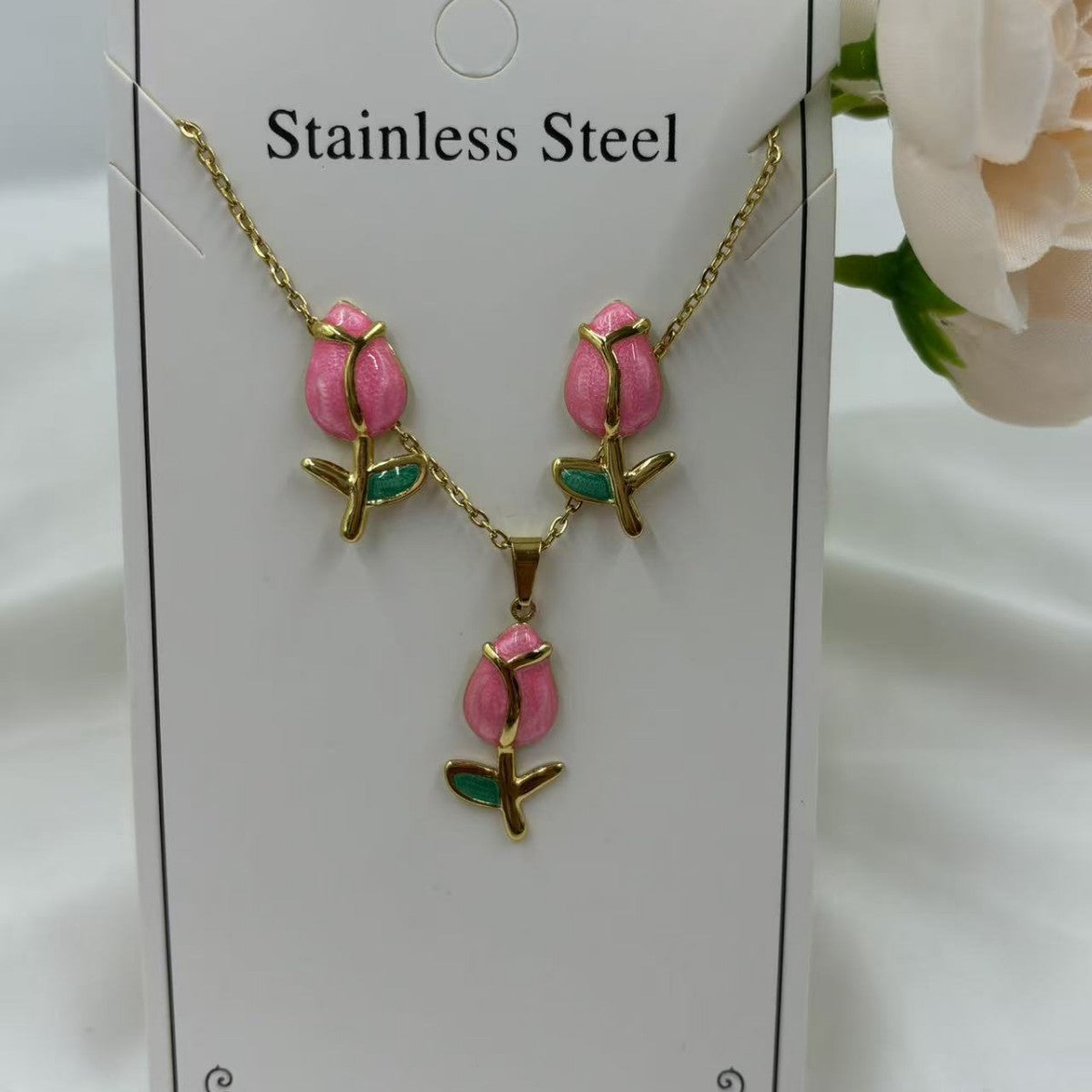 Tulip Clavicle Chain Fashion Small Fresh Dripping Necklaces