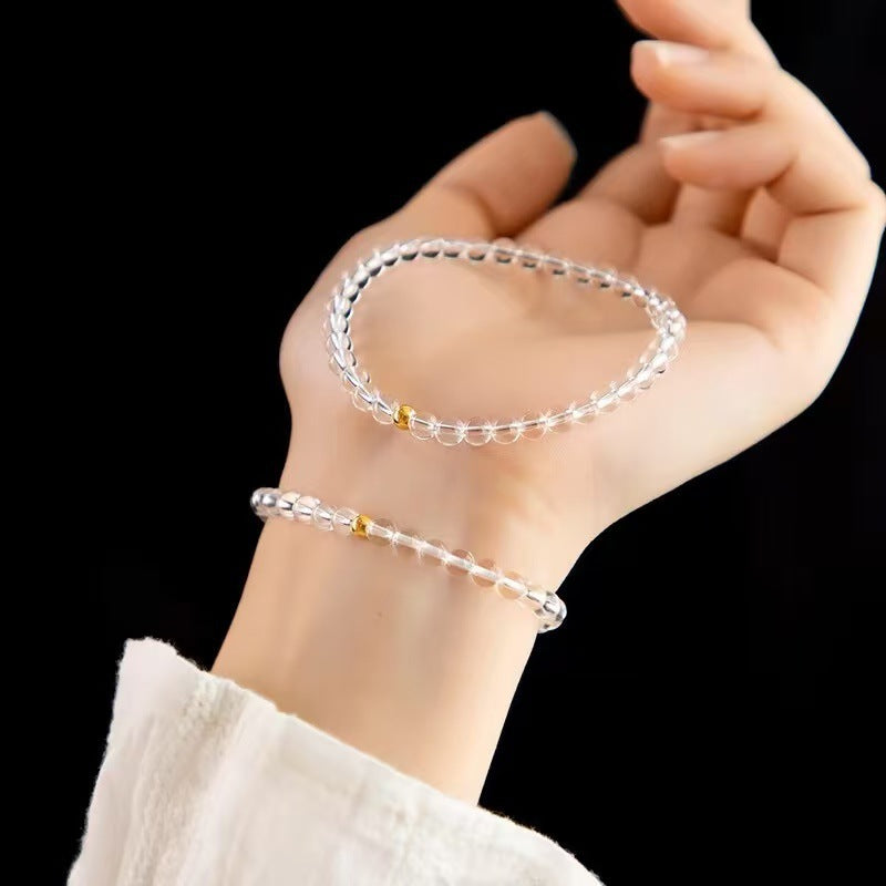 Women's Light Luxury High-grade Sterling Sier Flashing Zircon Bracelets