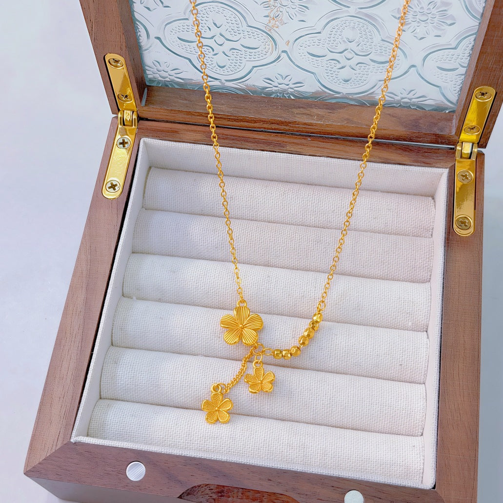 Ginkgo Leaf Variety Retro Affordable Luxury Fashion Design Necklace