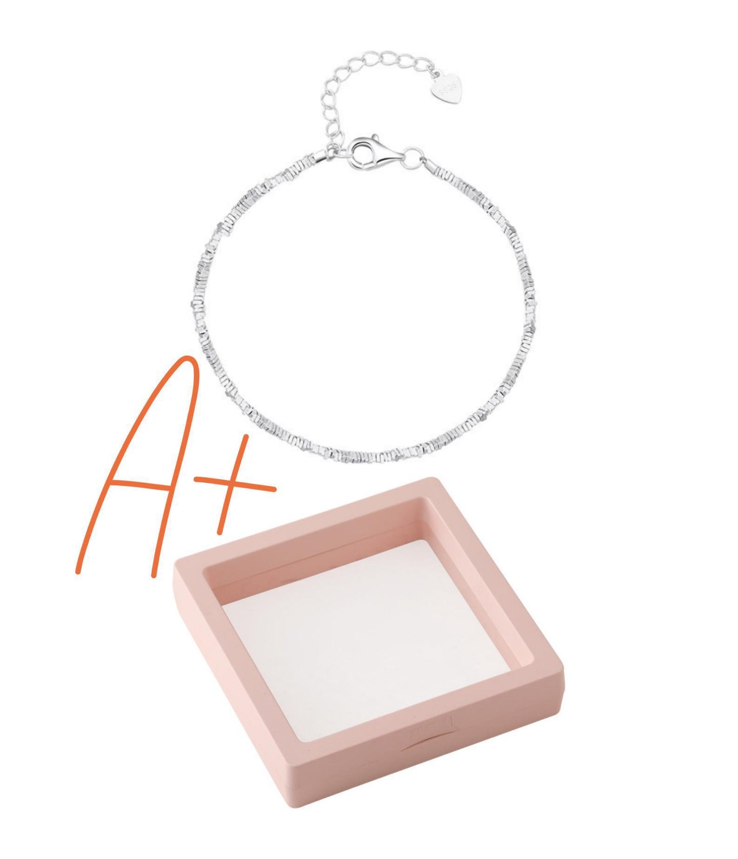 Women's Sterling Sier Broken Light Luxury Design Small Pieces Bracelet