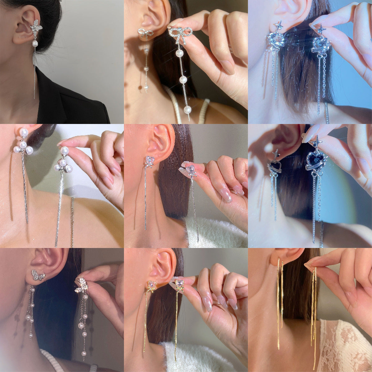 Women's Long Fringe Fashionable High-grade Design Sense Exaggerating Unique Earrings