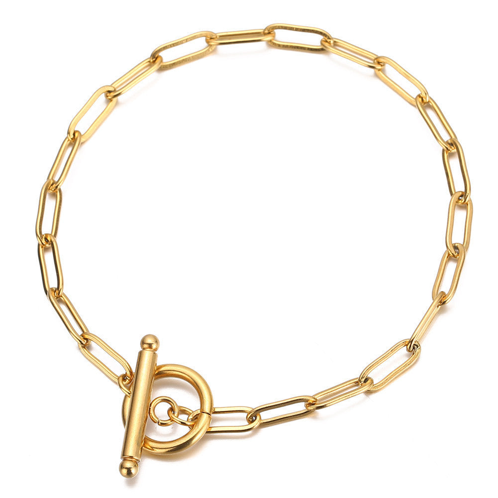 Hip Hop Fashion Punk Stainless Steel Jewelry Set