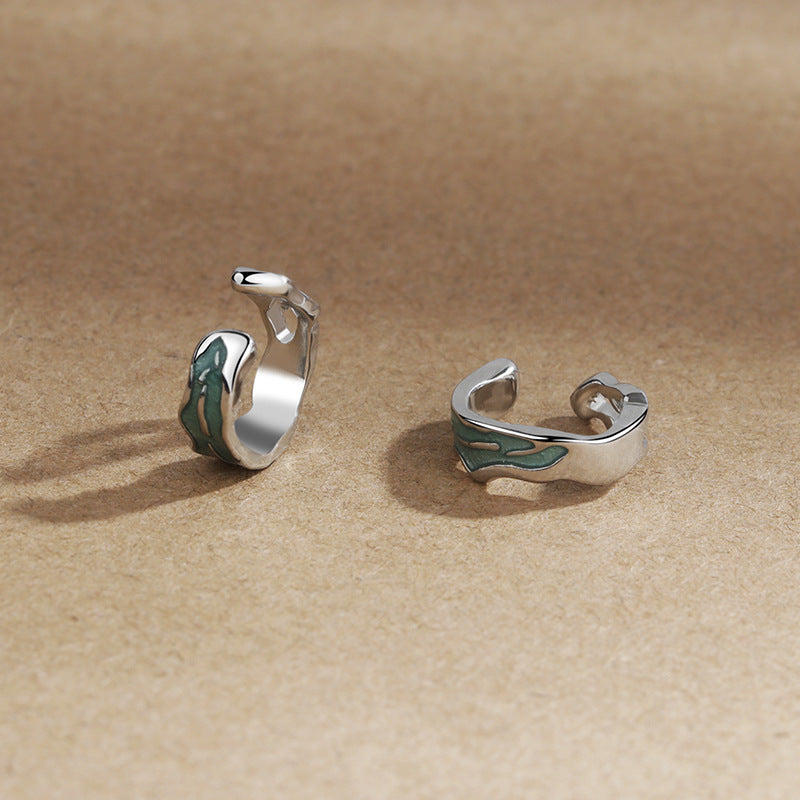 Women's & Men's Graceful Corrosion Hollow Texture Design Trendy Rings
