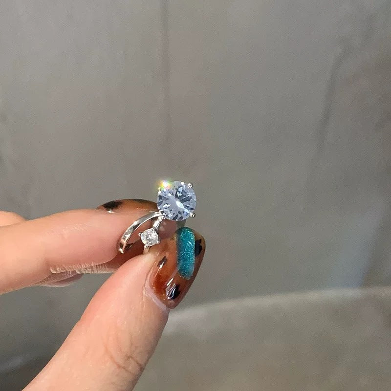 Flash Zircon Female Niche High Sense Temperament Wild Light Luxury Ear Clip