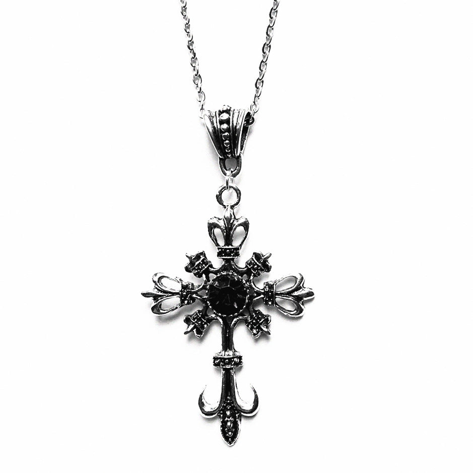 Women's Cross Hip Hop Rock Crystal Pendant For Fashion Necklaces