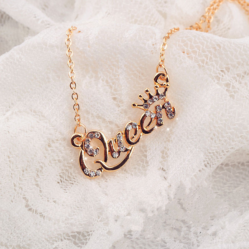 Korean Short Letter Clavicle Chain Female Necklaces