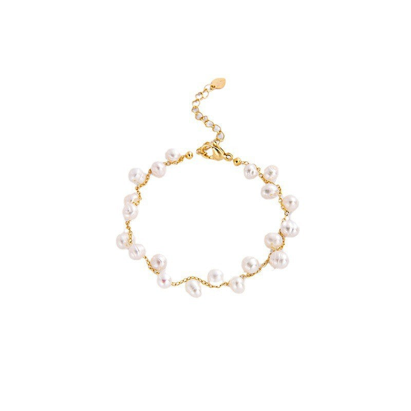 Perle naturelle de luxe de style froid pour femmes pour bracelets