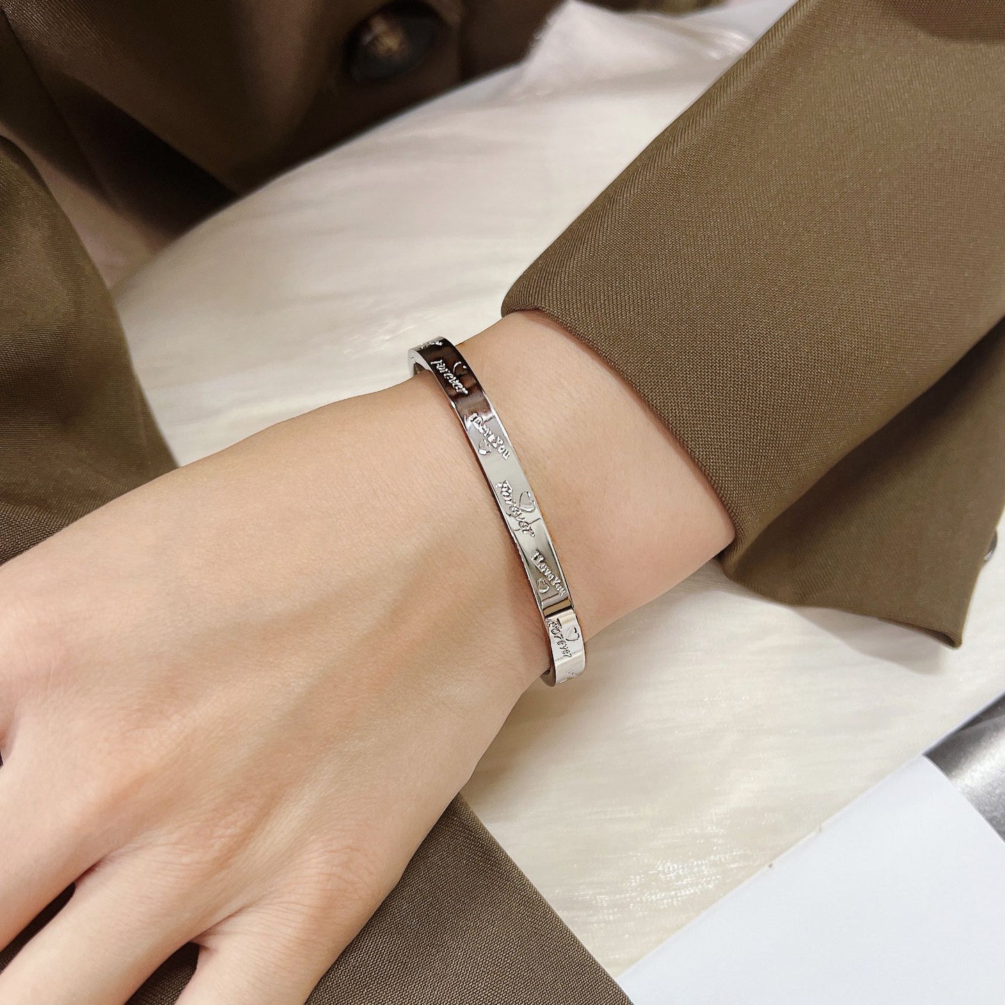 Luxury Classic Love Female Titanium Steel Bracelets