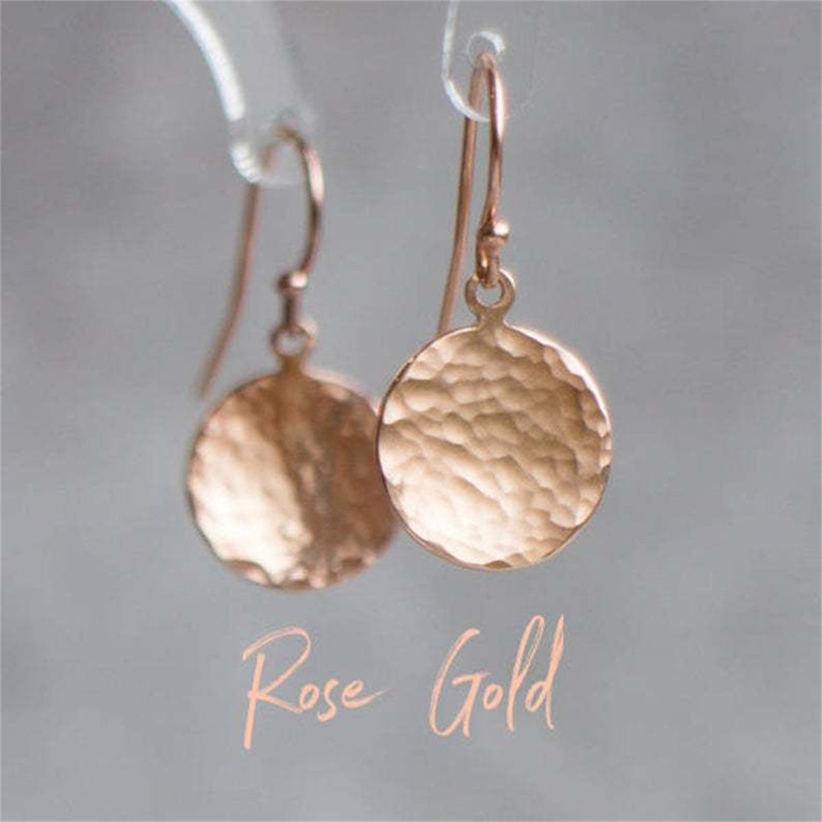 Women's Simple Metal Small Round Slice Temperament Earrings
