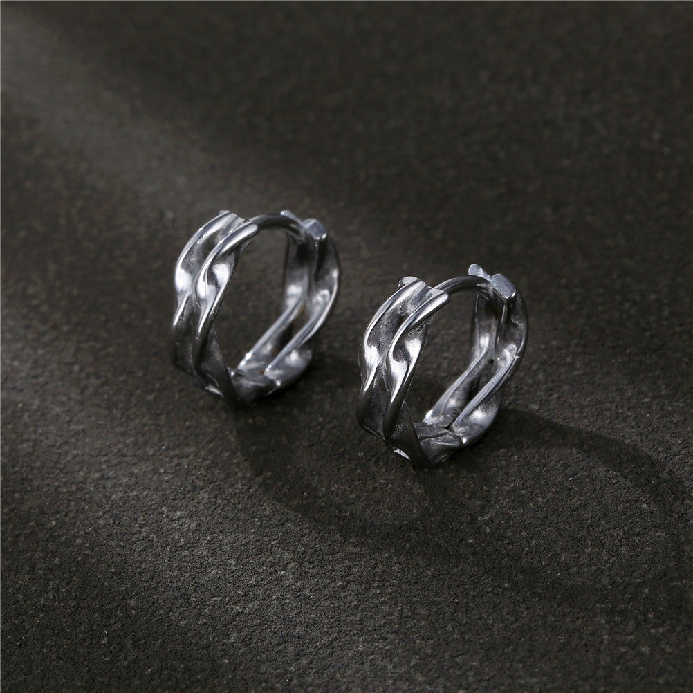 Simple Wave Ear Clip Niche High Earrings