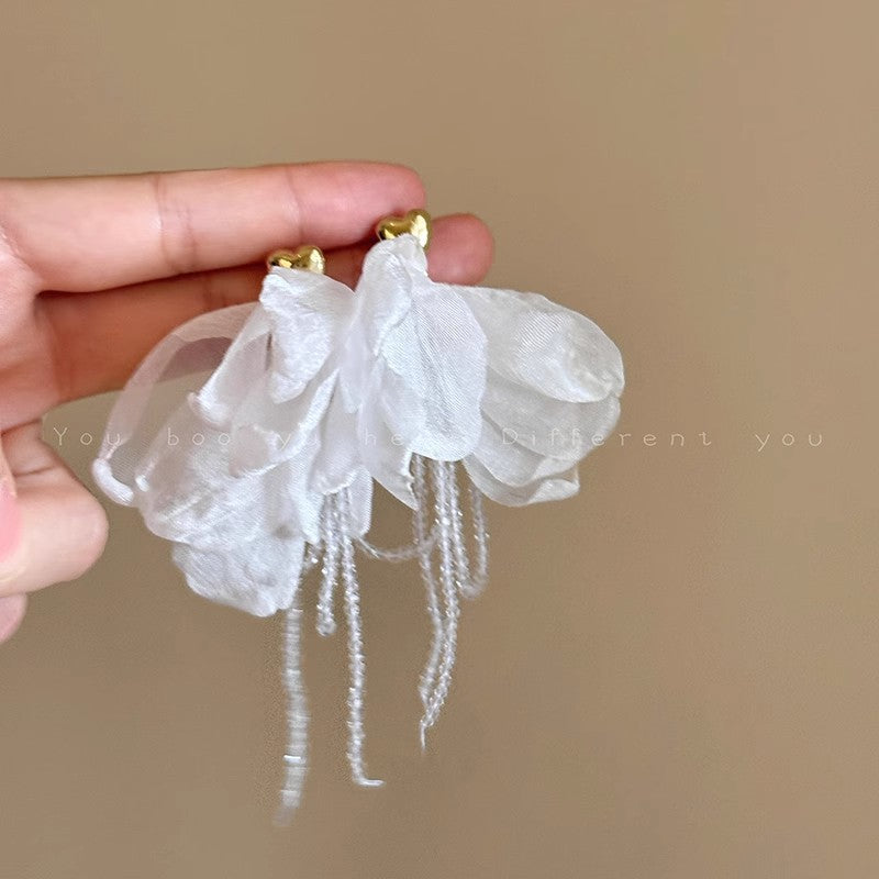 Women's Vacation Style Super Fairy Sweet Flower Seaside Colorful Little Wild Earrings