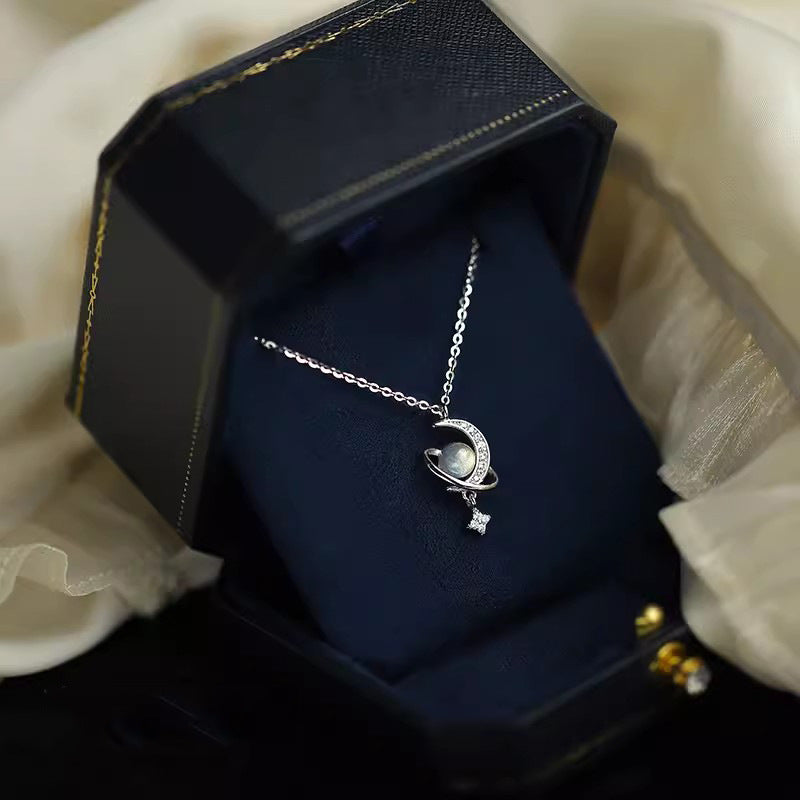 Planet Female Birthday Present Good-looking Light Luxury Minority High-grade Fairy Necklace