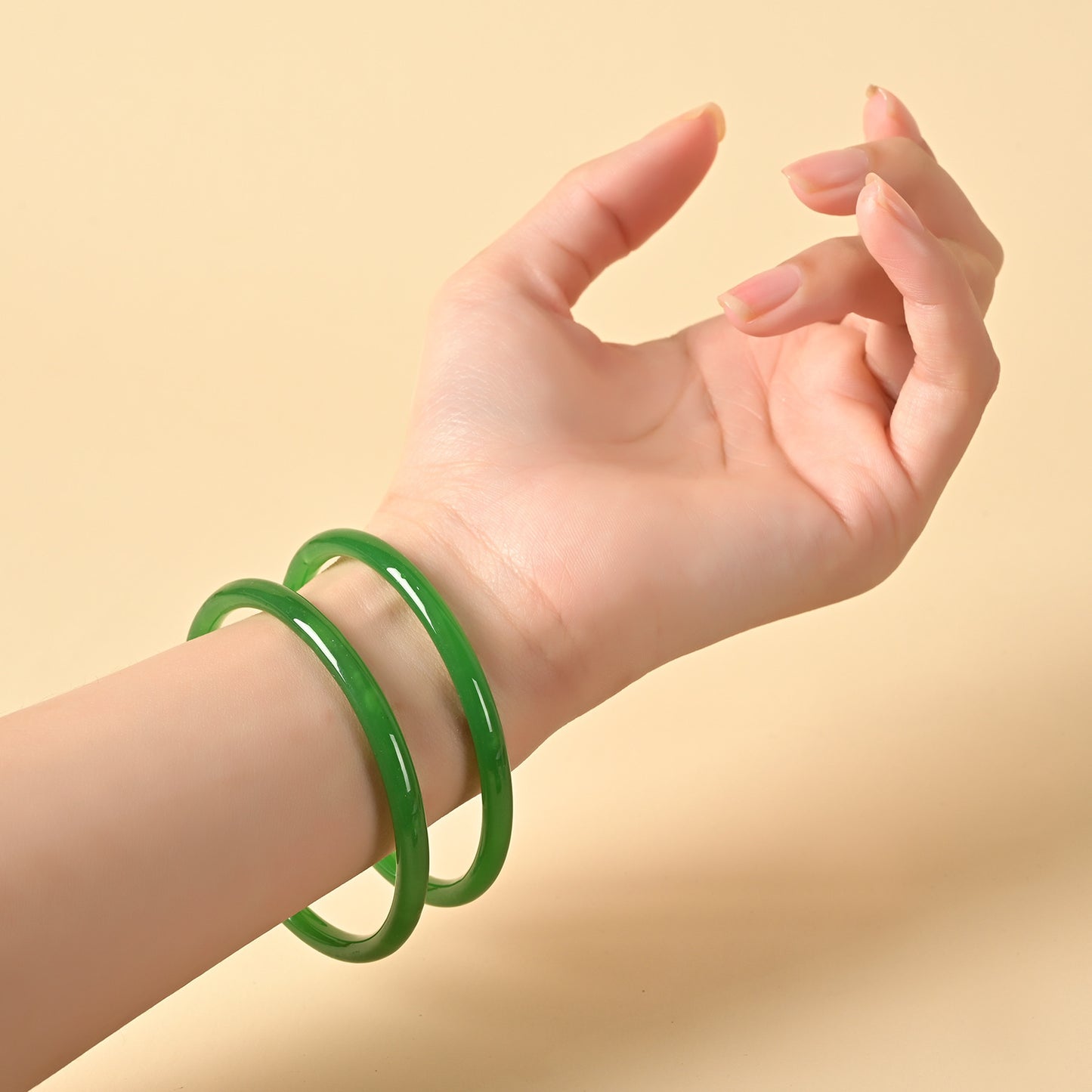Jade Simple Jingle Colorful Color Ancient Style Han Chinese Clothing Bracelet