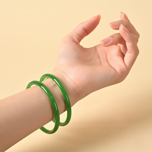 Jade Simple Jingle Colorful Color Ancient Style Han Chinese Clothing Bracelet