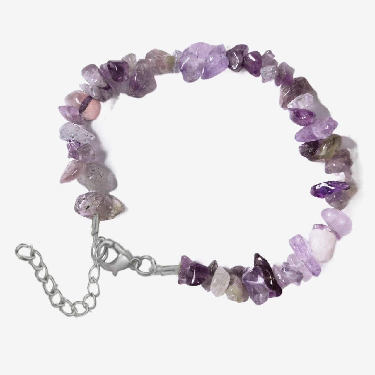 Natural Crystal Agate Gravel Stone Irregular Bracelets