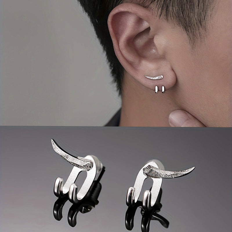 Women's & Men's Punk Horn For Trendy Combination Personality Design Avant-garde Modern Rings