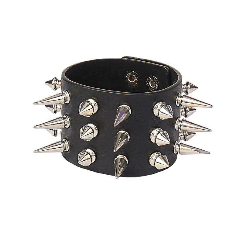 Gothic Personality Long And Short Rivet Bracelets