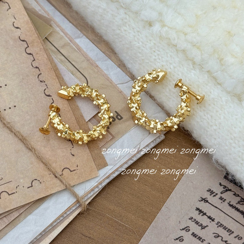Sier Screw Without Pierced Super Shiny Sparkling Mosquito Coil Rings