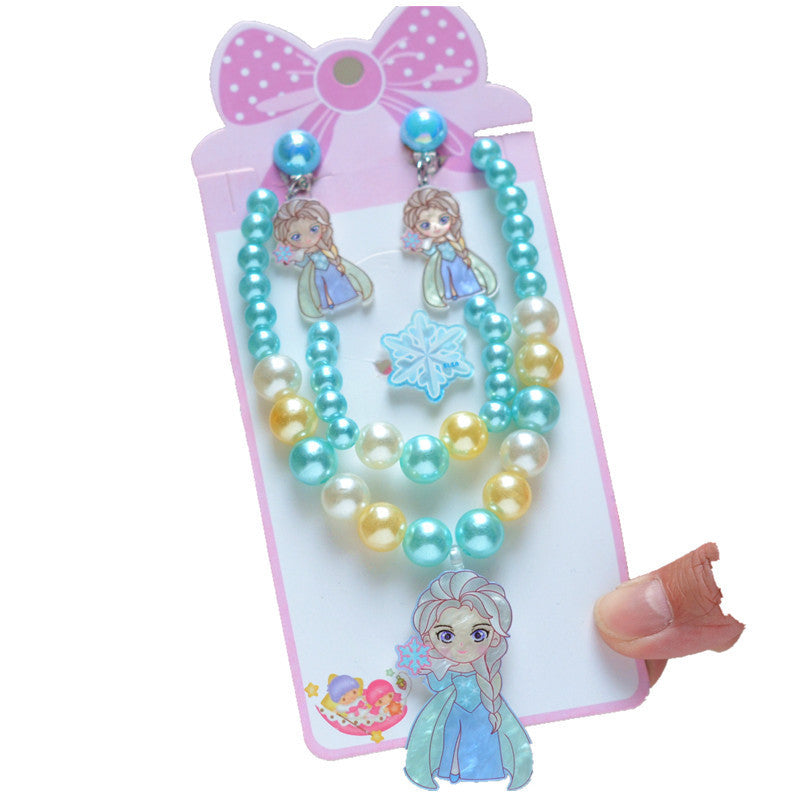 Kinder-Prinzessin-Western-Anzug, niedliche Accessoires, Halsketten