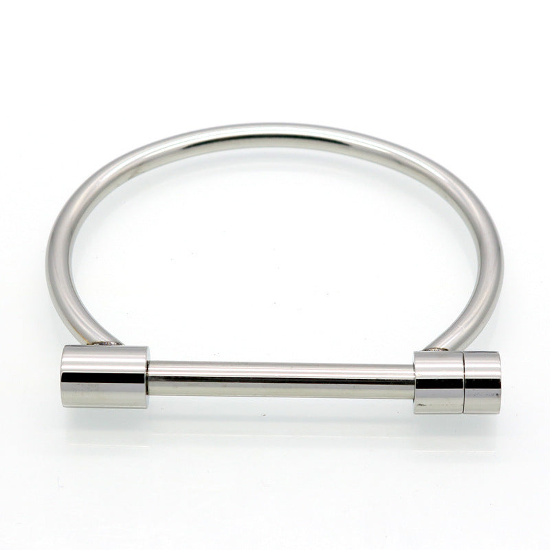 Personality Trendy Titanium Steel Horseshoe Female Vacuum Gold Word Vachette Bracelets