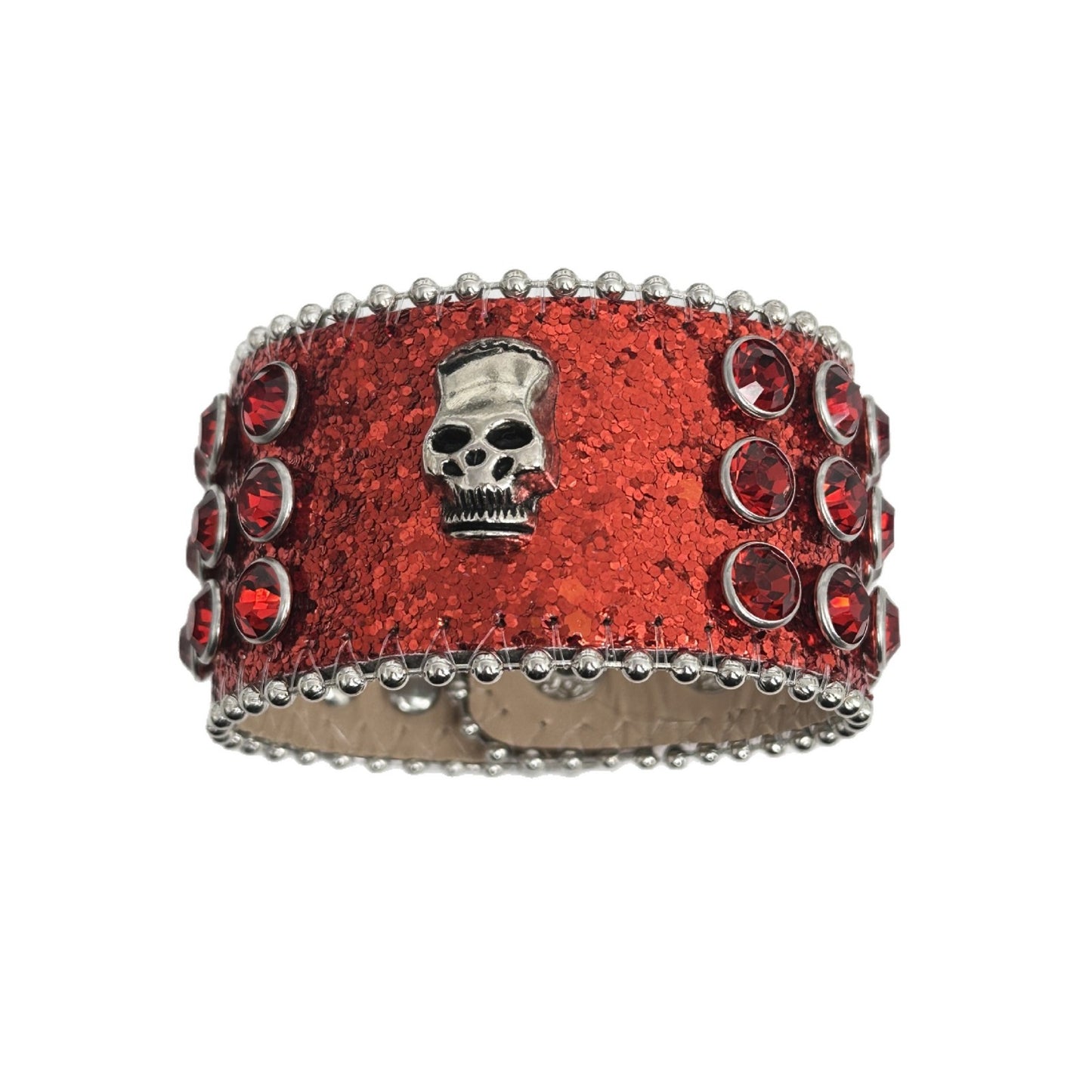 Trendy Cross Rhinestone Female Skull Hip Hop Bracelet