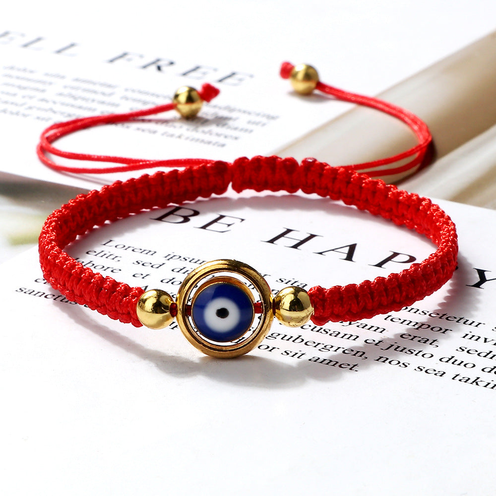 Weave Eye Life Red Rope Beaded Bracelets