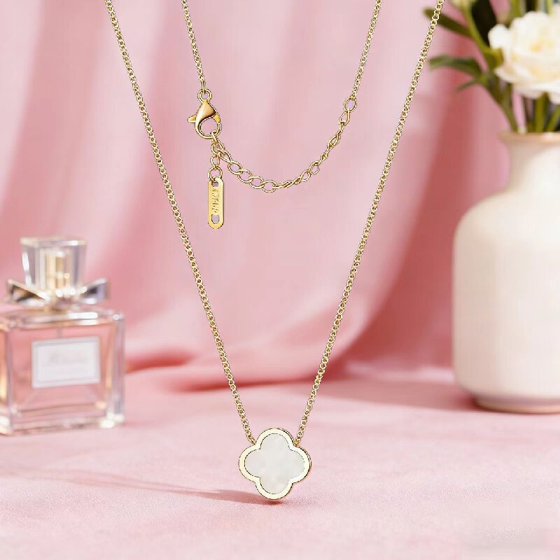 Women's Four-leaf Clover Lucky Titanium Steel Necklace