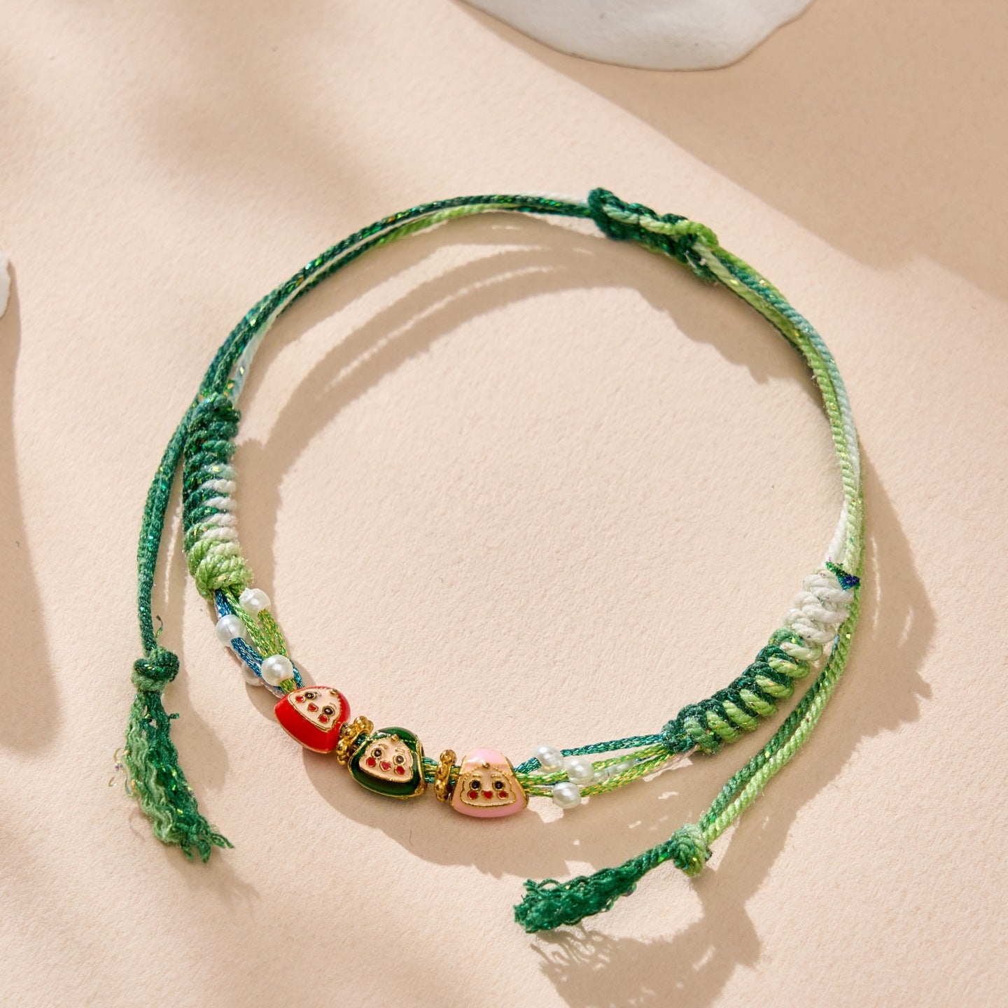 Children's Colorful Rope Treasure Small Carrying Strap Bracelets