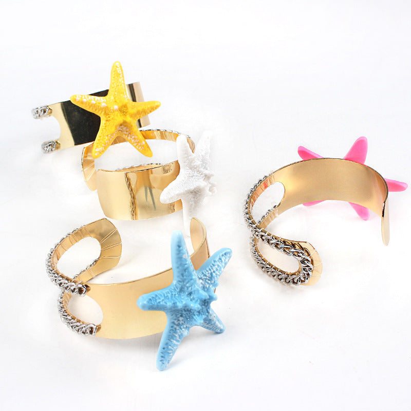 Colorful Starfish Vigorous Heart Trendy Vacation Bracelets