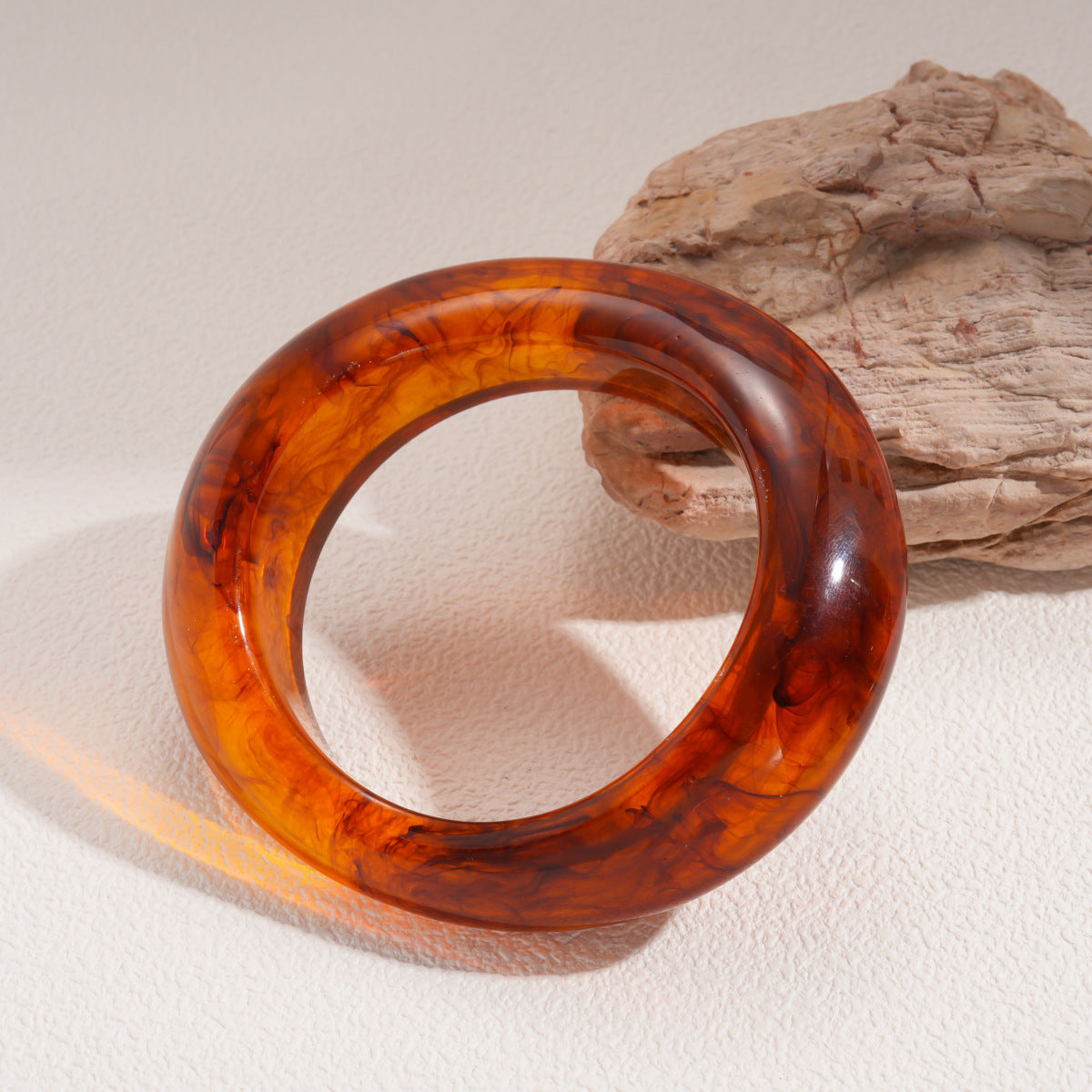 Women's Irregular Resin Minority Simple Retro Temperament Personality Fashion Design Unique Bracelets