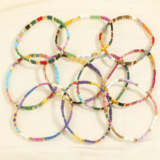 Bracelets de perles de levage Style Macaron Color Series