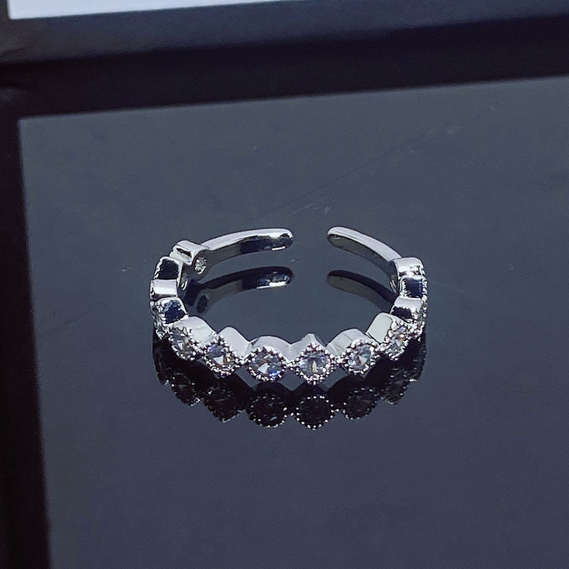 Simple Design Fashion Small Open Female Personalized Cold Style Rings