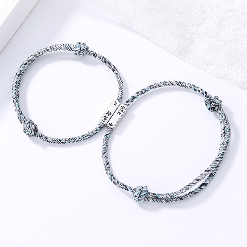 Couple Gift Pairs Commemorative Woven Hand Strap Bracelets